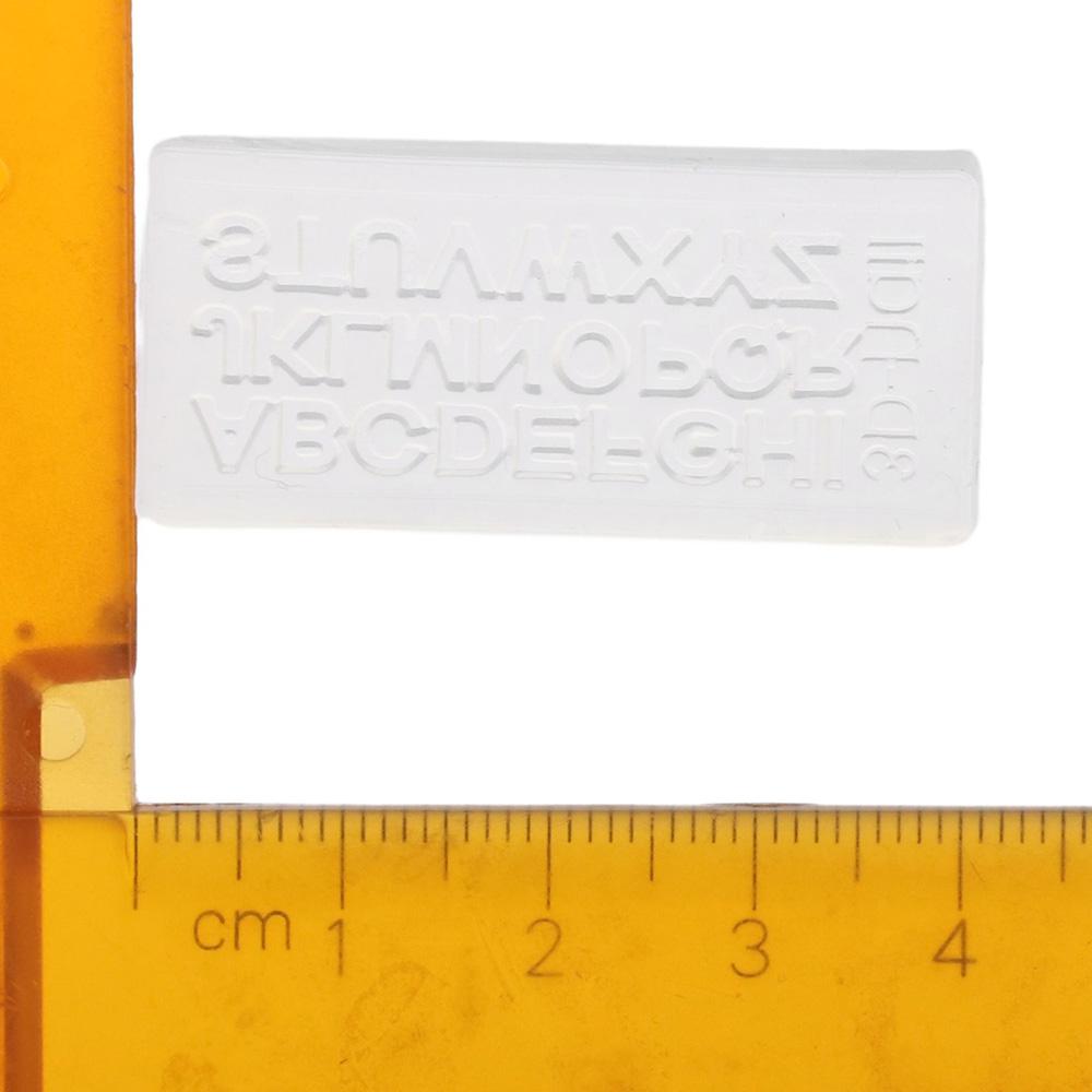 Resin Art Zone - Silicone Transparent Letter Nail Molds 40*18mm