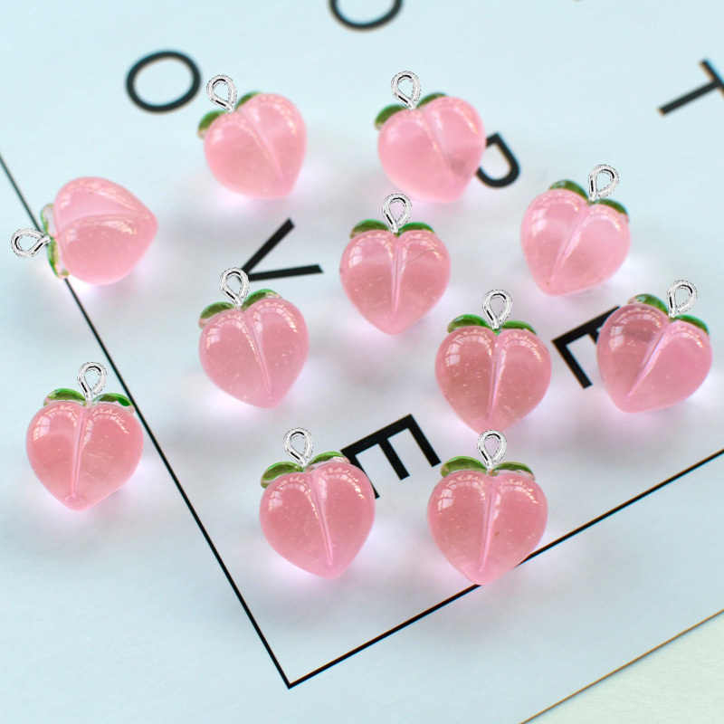 10Pcs New Transparent Peach Fl - Resin Art Handmade ulasan dan harga