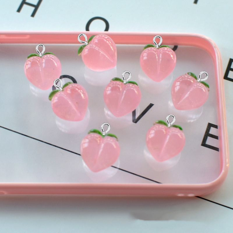 10Pcs New Transparent Peach Fl - Resin Art Handmade ulasan dan harga