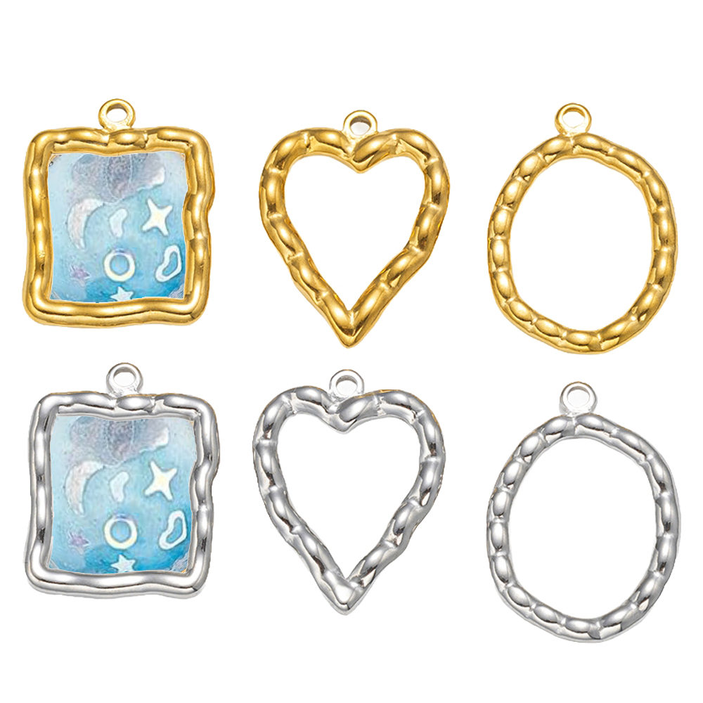 5pcs Stainless Steel Heart Rou - Resin Art Calligraphy ulasan dan harga