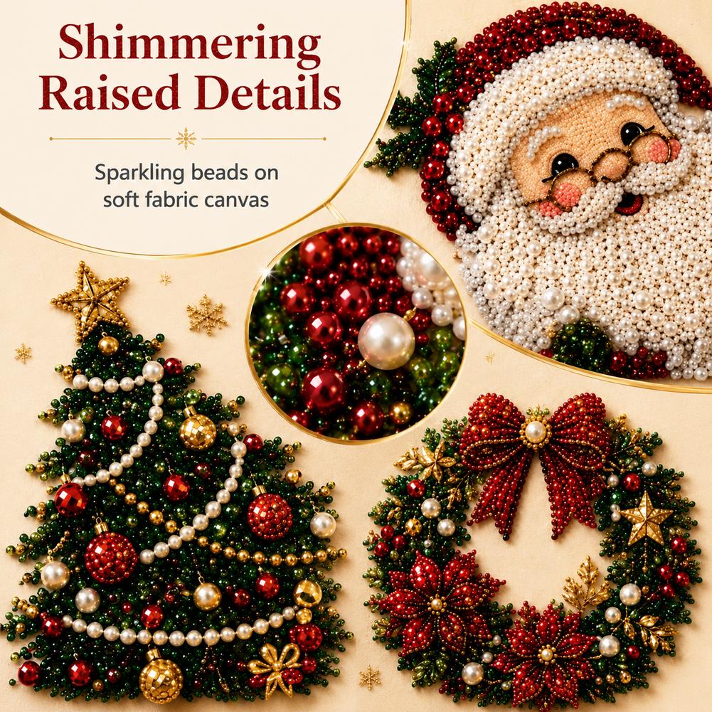 Christmas Santa Claus Pearl Ar - Resin Art Wall ulasan dan harga