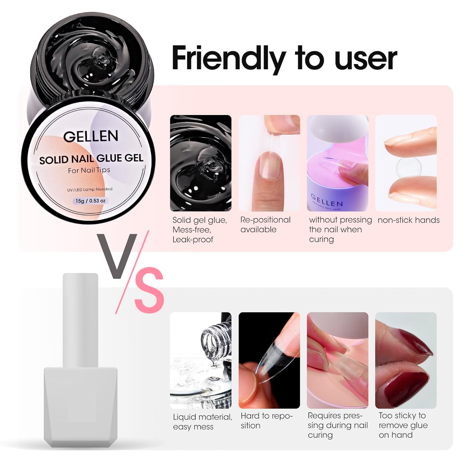 GELLEN Nail Solid Glue Builder - Resin Art Gel ulasan dan harga