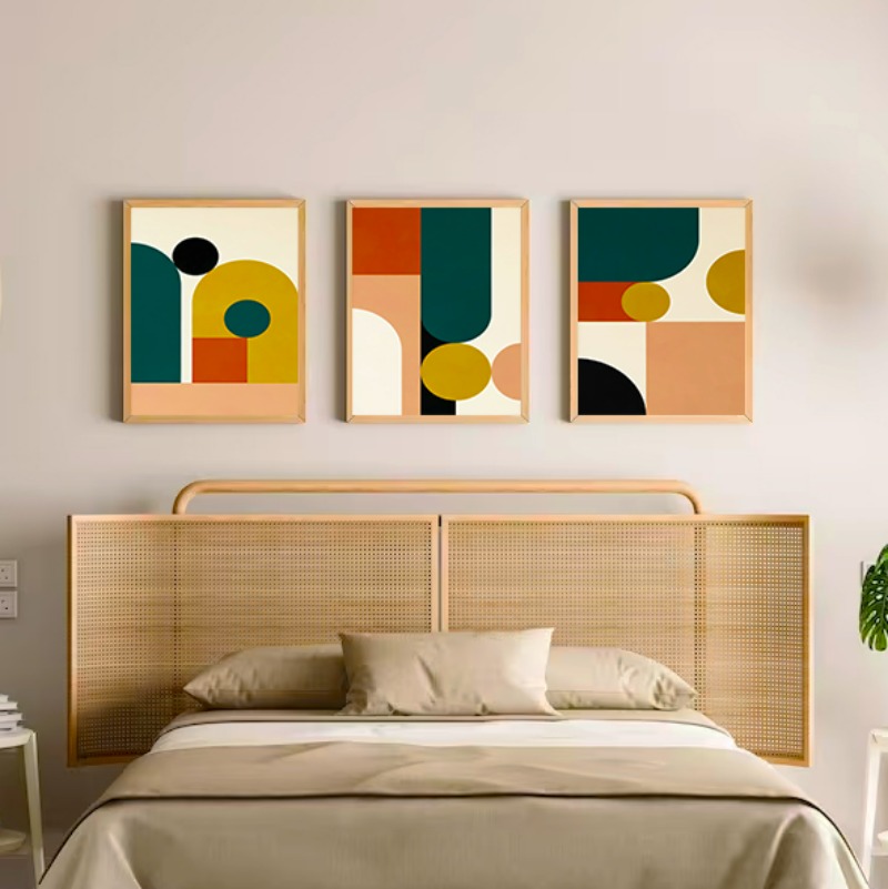 3pcs Geometric Colour Art Post - Resin Art Gallery ulasan dan harga