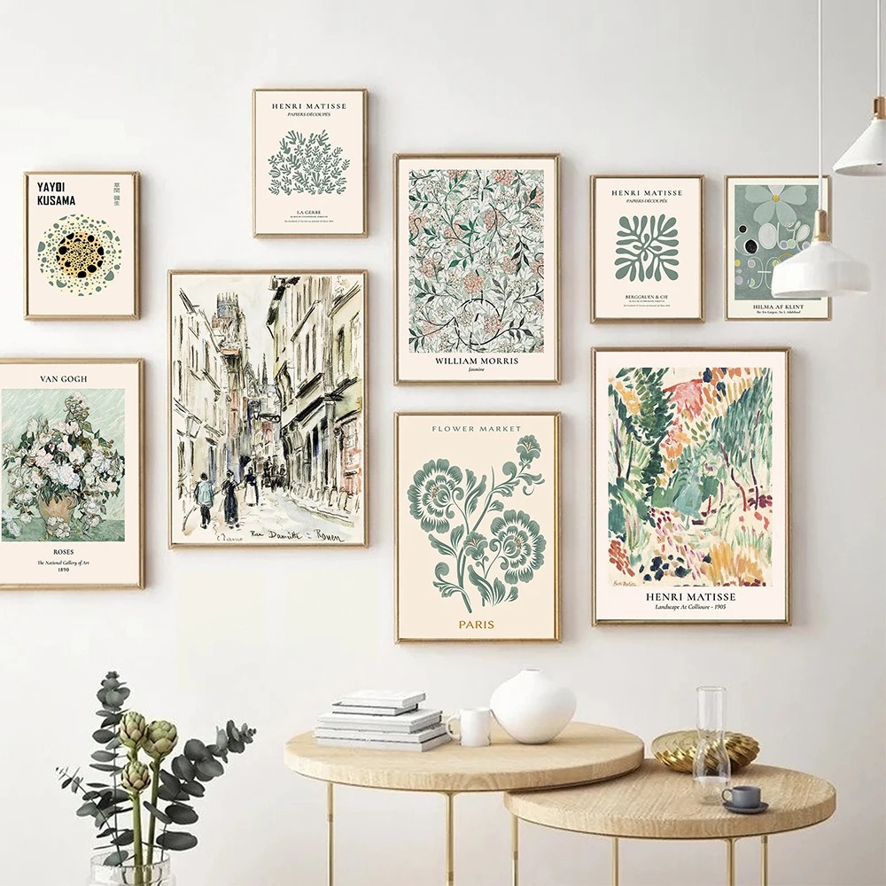 Abstract Matisse Flower and Le - Resin Art Gallery ulasan dan harga