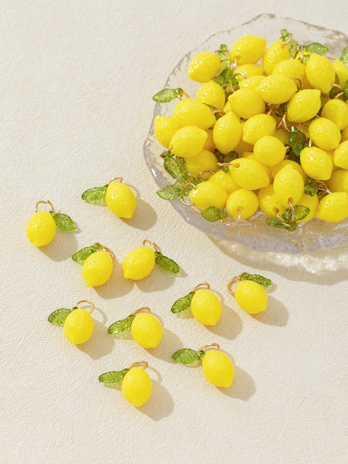 10Pcs 3D Lemon Resin Charms Pe - Resin Art Handmade ulasan dan harga