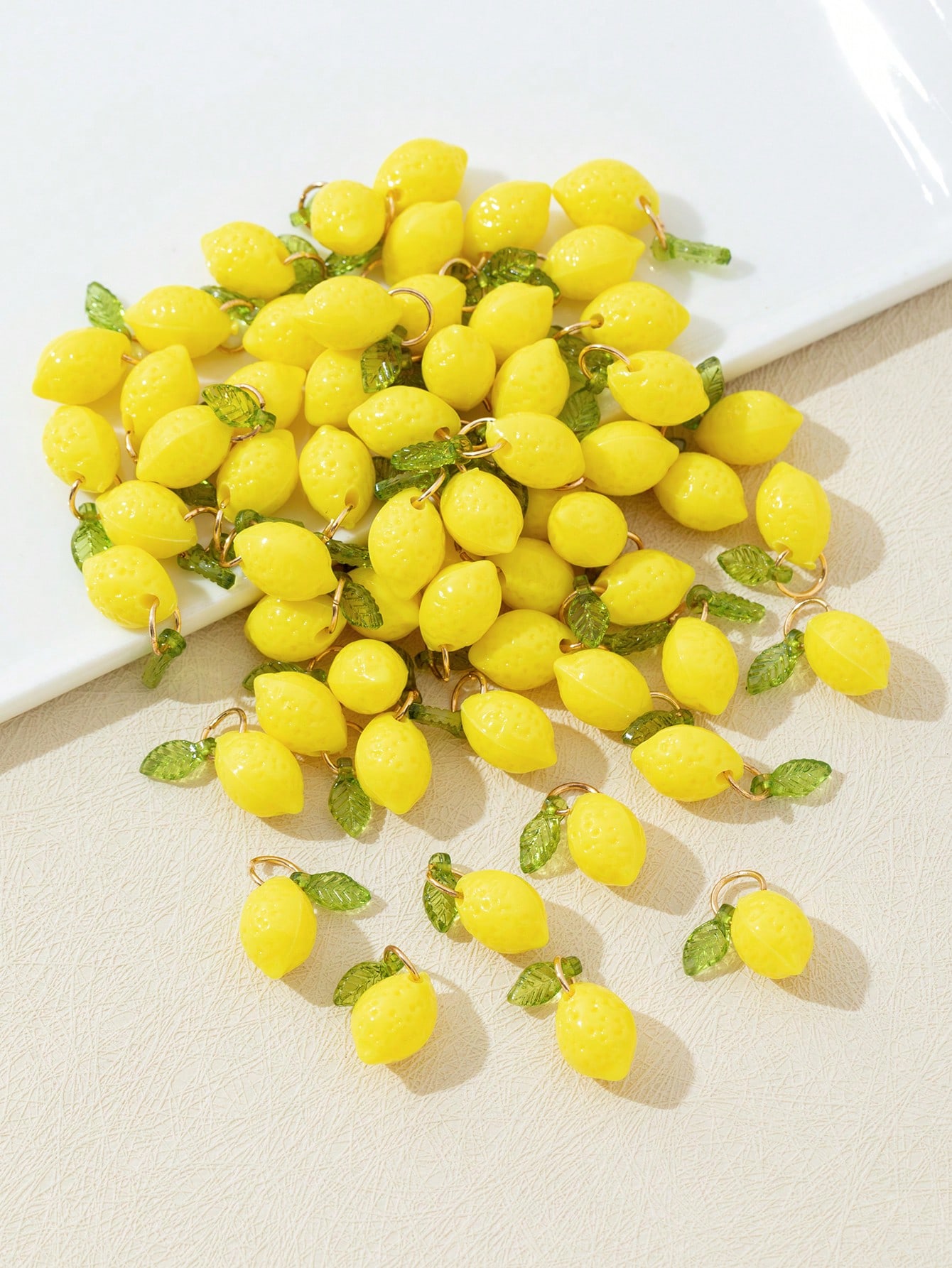 10Pcs 3D Lemon Resin Charms Pe - Resin Art Handmade ulasan dan harga