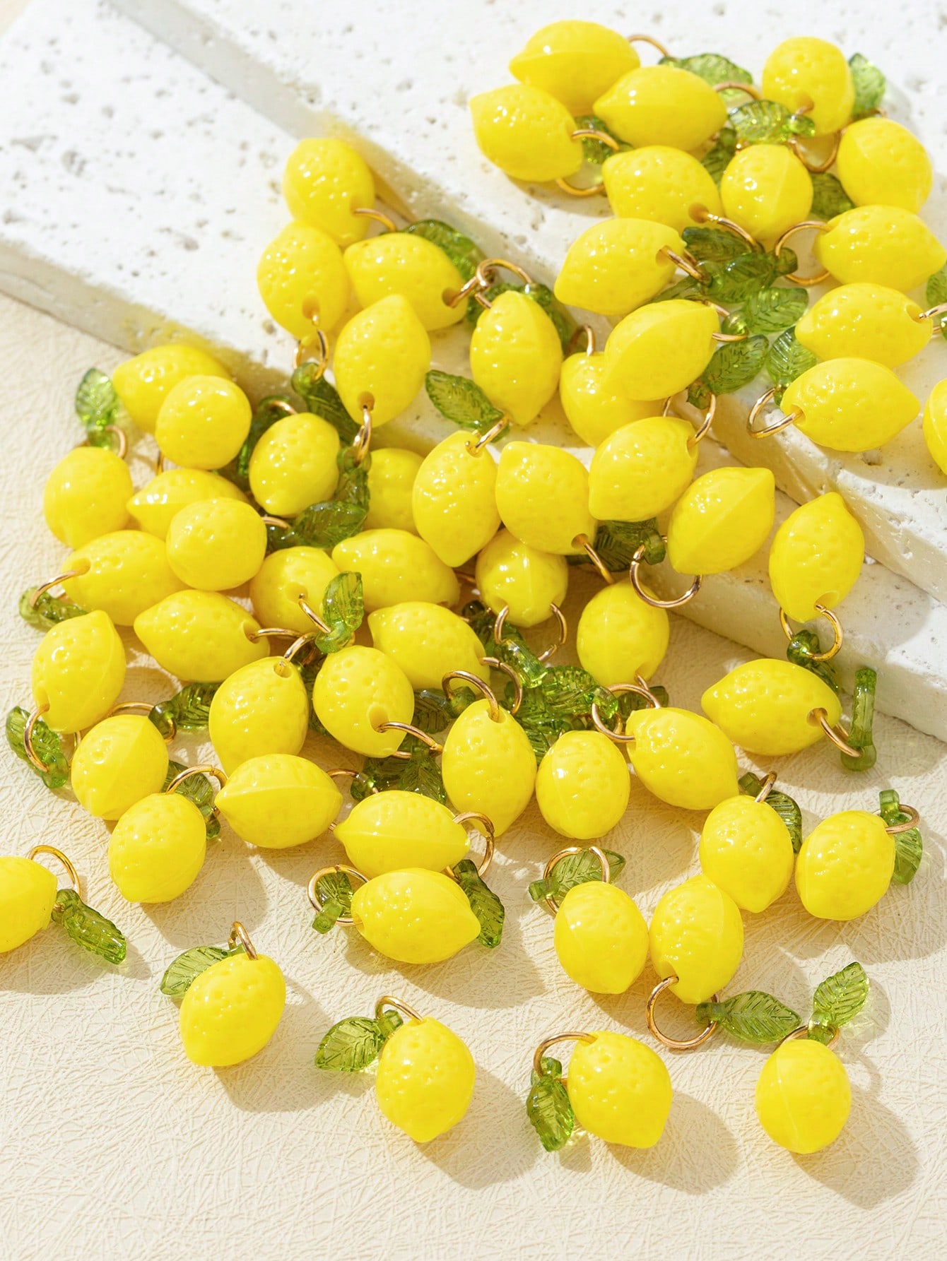 10Pcs 3D Lemon Resin Charms Pe - Resin Art Handmade ulasan dan harga