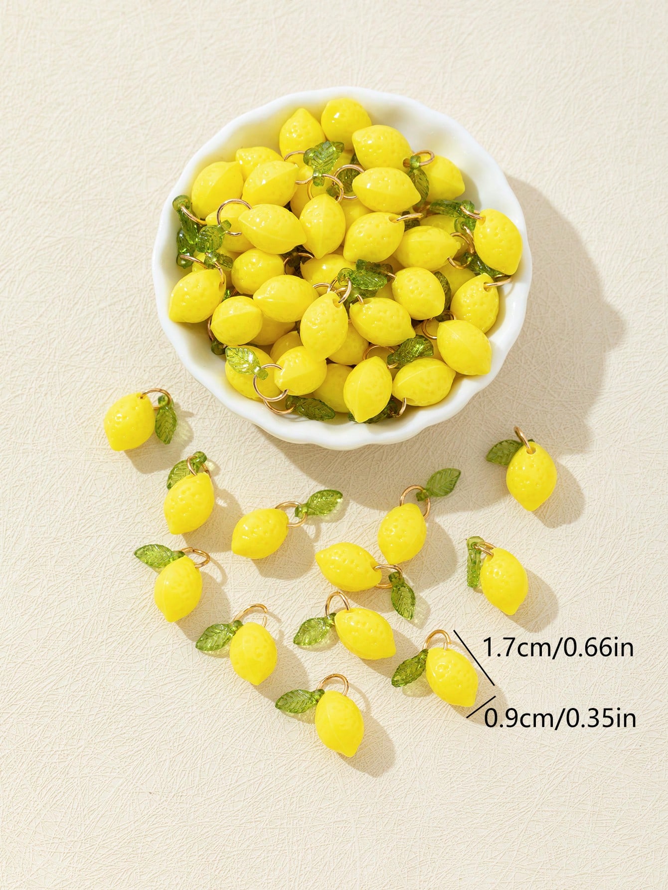 10Pcs 3D Lemon Resin Charms Pe - Resin Art Handmade ulasan dan harga