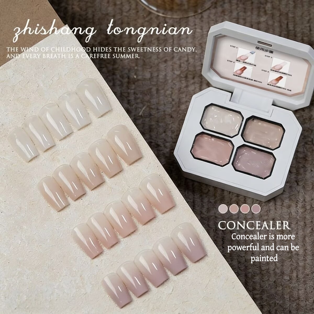 4 Colors Concealer Popular Nud - Resin Art Gel ulasan dan harga