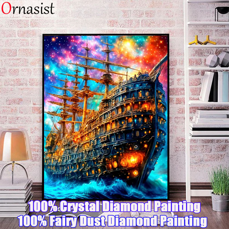 5D DIY Fairy Dust Diamond Pain - Resin Art Wall ulasan dan harga