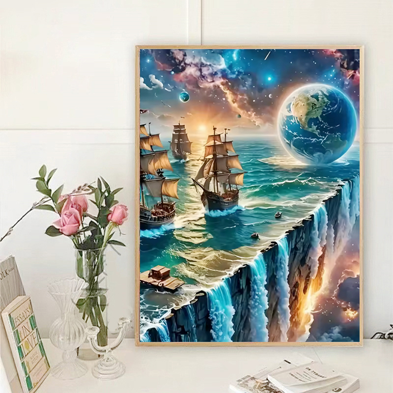 5D DIY Fairy Dust Diamond Pain - Resin Art Wall ulasan dan harga