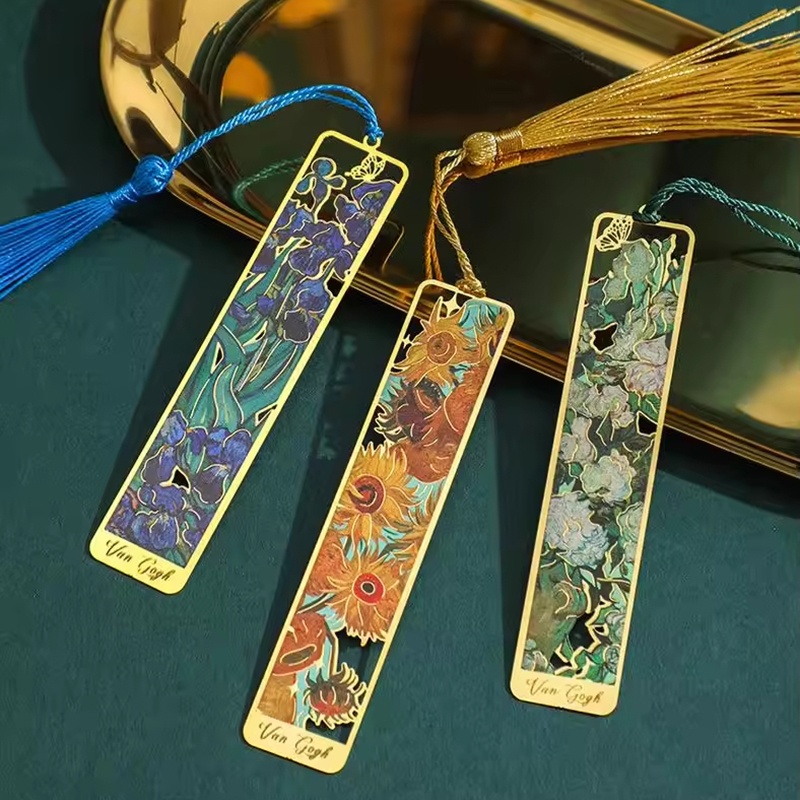Vintage Painting Metal Bookmar - Resin Art Bookmark ulasan dan harga