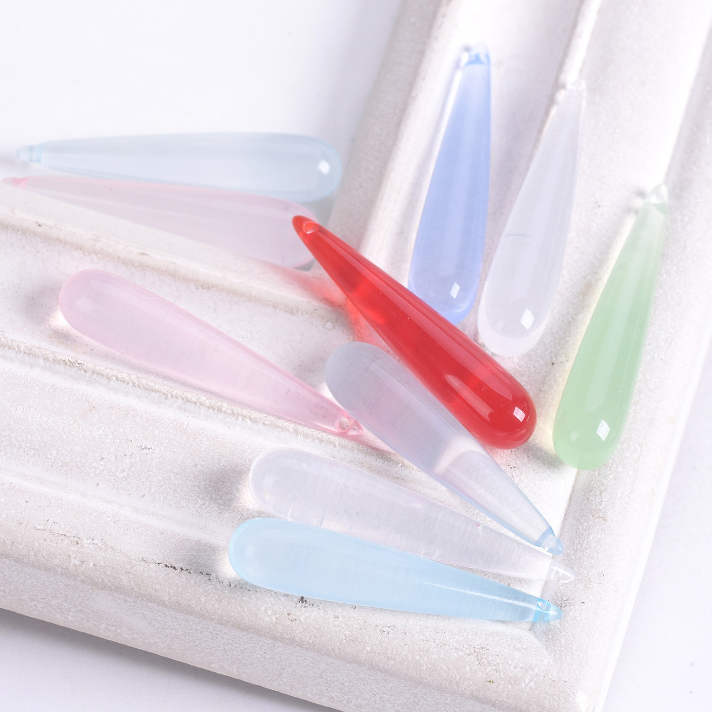 10pcs Long Teardrop Shape 35x7 - Resin Art Calligraphy ulasan dan harga