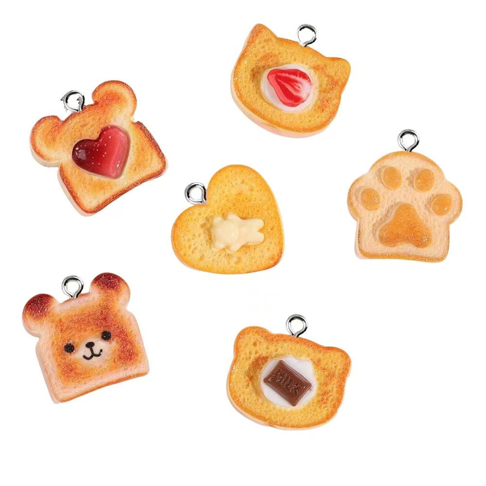 10pcs Heart Bear Cat Animal Sh - Resin Art Pendant ulasan dan harga