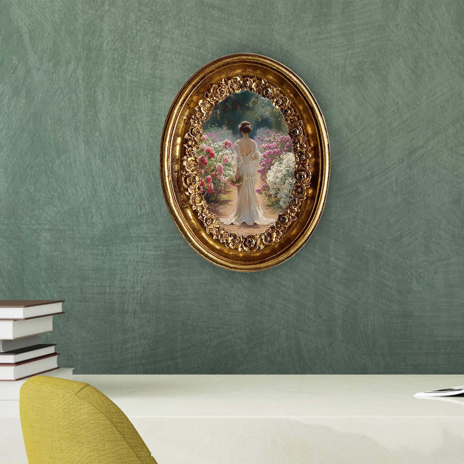 Vintage Oval Photo Frame 5.8x7 - Resin Art Gallery ulasan dan harga