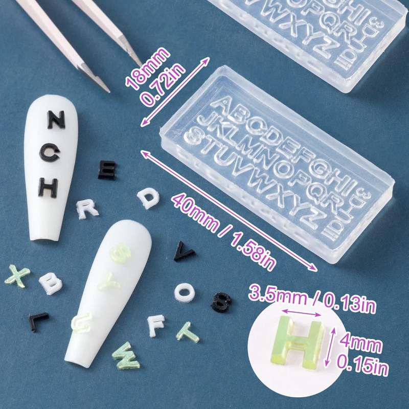 2/4 Sets Transparent Mini A-Z  - Resin Art Zone ulasan dan harga