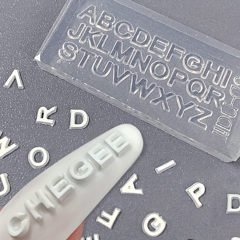 3D Letter Nail Art Silicone Mo - Resin Art Zone ulasan dan harga