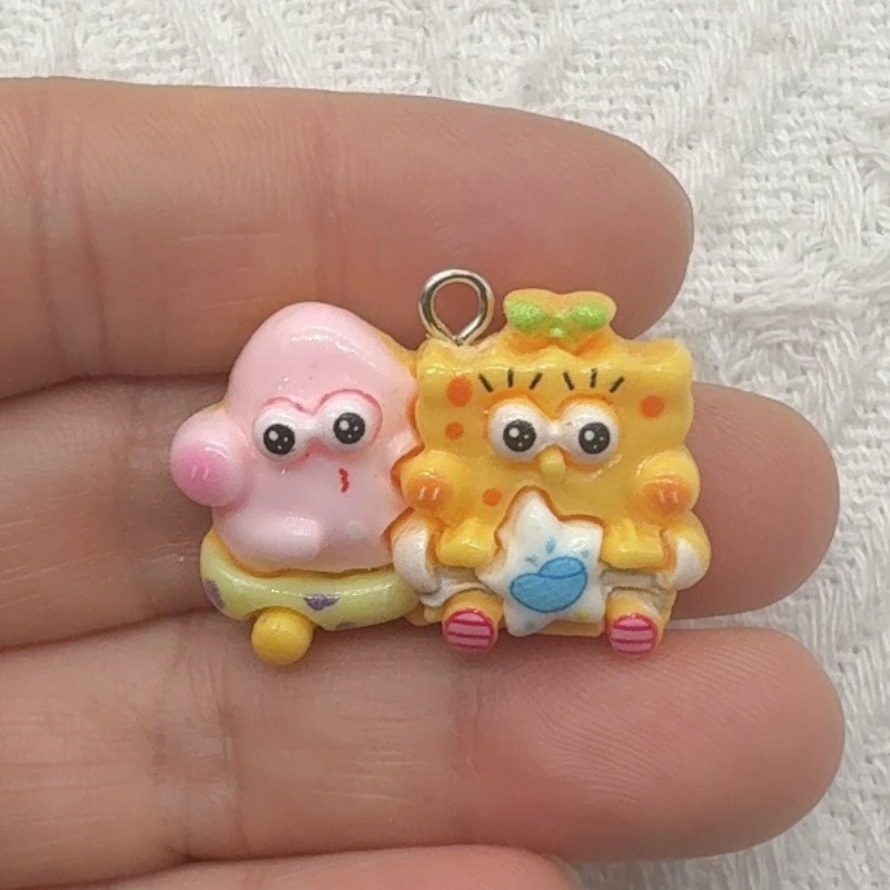 10pcs cartoon resin pendant, D - Resin Art Calligraphy ulasan dan harga