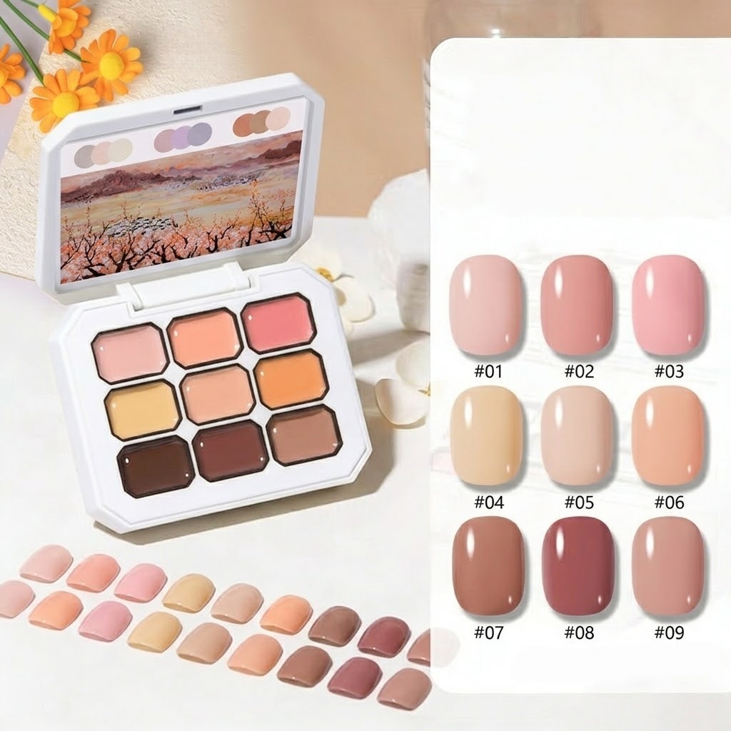 1pc 9-Grid Color Painting Gel  - Resin Art Gel ulasan dan harga